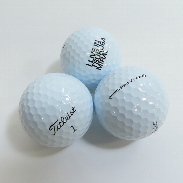 実際に弊社で買取させて頂いた(9)【未使用/オウンネーム】Titleist/タイトリスト PRO V1 ゴルフボール 1ダースの画像 2枚目