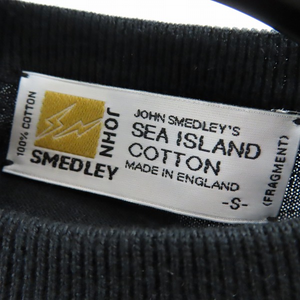 実際に弊社で買取させて頂いたFRAGMENT DESIGN ×SEQUEL×JOHN SMEDLEY ロングスリーブニット ブラック JS LH-S Ⅱ/Sの画像 2枚目