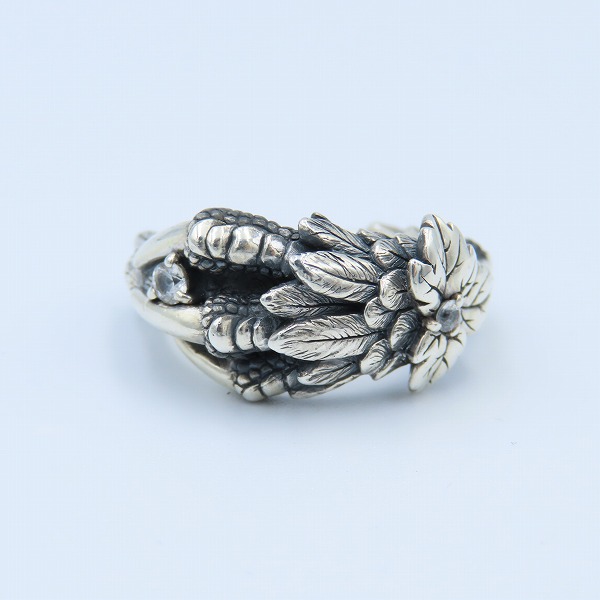 実際に弊社で買取させて頂いたBloody Mary/ブラッディマリー クロー/フラワー モチーフ リング w/2ダイヤモンド 13号の画像 1枚目