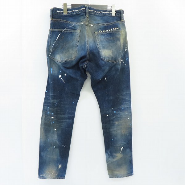 実際に弊社で買取させて頂いたFRAGMENT DESIGN ×SEQUELフラグメントデザイン×シークエル デニムパンツ ペイント加工/ダメージ加工/Sの画像 1枚目