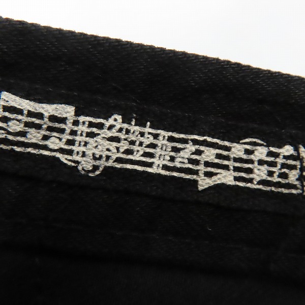 実際に弊社で買取させて頂いたn(n) BY NUMBER (N)INE/エヌエヌバイナンバーナイン ハート涙/音符 デニムパンツ S08-NNP006/SIZE2×LENGTH30の画像 7枚目