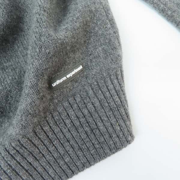 実際に弊社で買取させて頂いたuniform experiment/ユニフォームエクスペリメント19AW EMBROIDERY CREW NECK ニット UE-192074/1の画像 7枚目