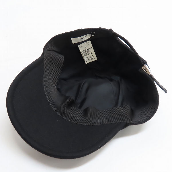 実際に弊社で買取させて頂いた【未使用】sacai×KAWS/サカイ×カウズ Melton cap メルトンキャップ 21-0289S/1の画像 5枚目