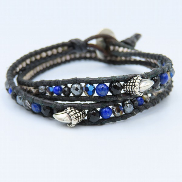 実際に弊社で買取させて頂いたCHAN LUU×Bloody Mary/チャンルー×ブラッディマリー クロウ 2ラップ ビーズ ブレスレット の画像 2枚目