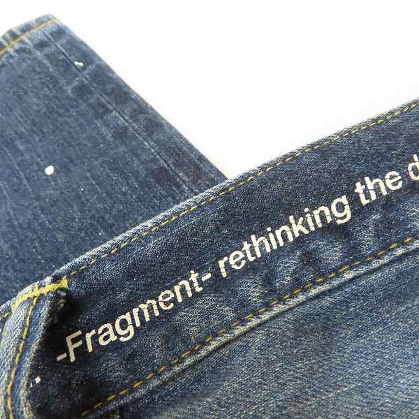 実際に弊社で買取させて頂いたFRAGMENT DESIGN ×SEQUELフラグメントデザイン×シークエル デニムパンツ ペイント加工/ダメージ加工/Sの画像 7枚目