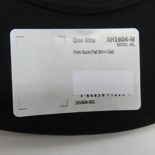 実際に弊社で買取させて頂いた(2)Carhartt/カーハート Firm Duck Flat Brim Cap ファームダック フラットブリム キャップ AH1604-M の画像 5枚目