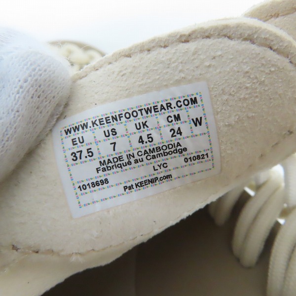 実際に弊社で買取させて頂いたKEEN/キーン Women's UNEEK ユニーク サンダル WHITECAP/CORNSTALK 1018698/24の画像 5枚目