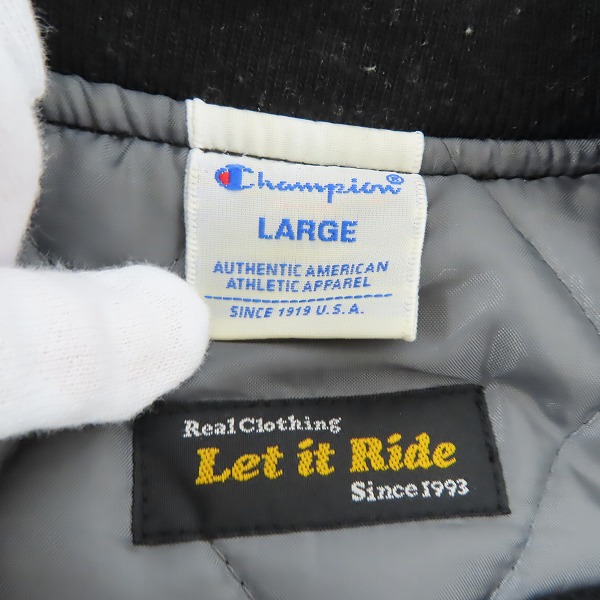 実際に弊社で買取させて頂いたChampion×Let it Ride/チャンピオン×レットイットライド パフィージャケット C8-L632/Lの画像 2枚目