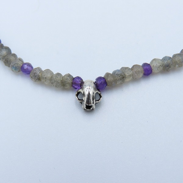 実際に弊社で買取させて頂いた【ギャラ付】Bloody Mary/ブラッディマリー KAI/カイ アンクレット w/アメジスト&ブラックスピネル&ラブラドライトの画像 2枚目