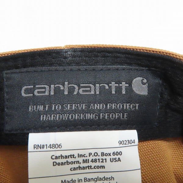 実際に弊社で買取させて頂いた(6)Carhartt/カーハート Firm Duck Flat Brim Cap ファームダック フラットブリム キャップ ブラウン AH1604-M/OSFAの画像 6枚目