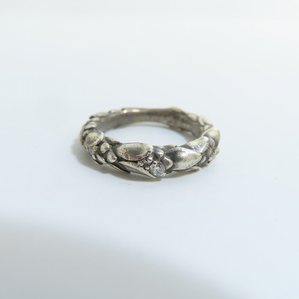 実際に弊社で買取させて頂いた【ギャラ付】Bloody Mary/ブラッディマリー スノードロップリング w/3ダイヤ 9号の画像 1枚目