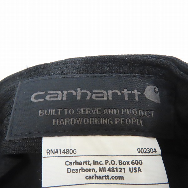 実際に弊社で買取させて頂いた(4)Carhartt/カーハート Firm Duck Flat Brim Cap ファームダック フラットブリム キャップ ブラック AH1604-M/OSFAの画像 6枚目