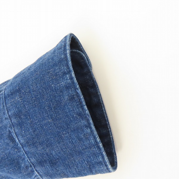 実際に弊社で買取させて頂いたPaul Smith/ポールスミス RED EAR/レッドイヤー INDIGO PATCHWORK SHIRT/パッチワークシャツ 152057/Mの画像 4枚目