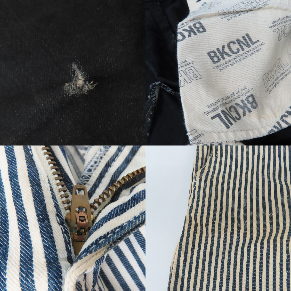 実際に弊社で買取させて頂いたBackChannel/バックチャンネル デニム ハーフパンツ/ショートパンツ/M 2点セットの画像 7枚目