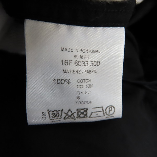 実際に弊社で買取させて頂いた【JPタグ】GIVENCHY/ジバンシィ 16A/W フェイクファスナー装飾 ドレスシャツ16F 6033 300/38の画像 4枚目