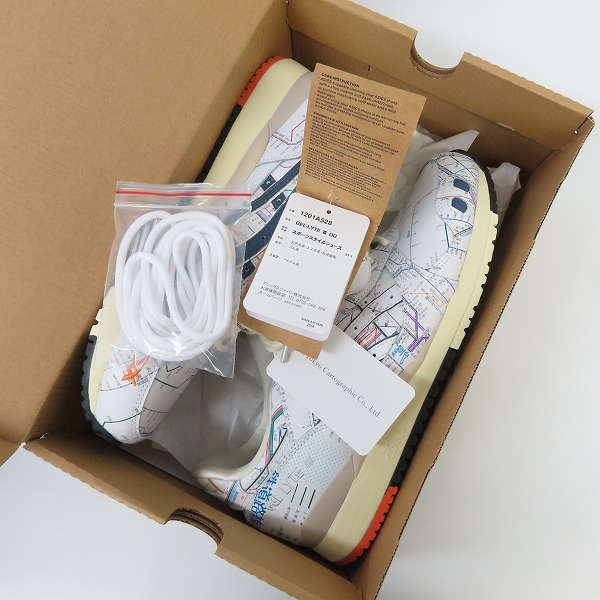 実際に弊社で買取させて頂いた【未使用】ATMOS×ASICS/アトモス×アシックス GEL-LYTE III OG ”TYO SUBWAY”/ゲルライト 3 1201A528-100/27.5の画像 6枚目
