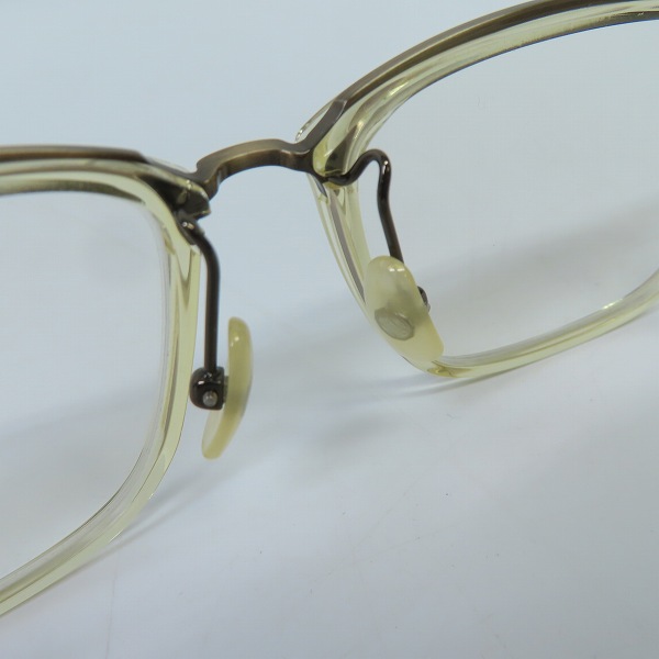 実際に弊社で買取させて頂いた999.9/フォーナインズ フルリム メガネフレーム アイウェア M-100の画像 4枚目