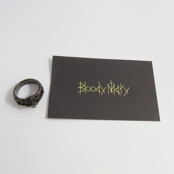 実際に弊社で買取させて頂いた【ギャラ付き】Bloody Mary/ブラッディマリー Cult/カルト リング ブラック 16号の画像 9枚目