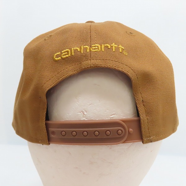 実際に弊社で買取させて頂いた(6)Carhartt/カーハート Firm Duck Flat Brim Cap ファームダック フラットブリム キャップ ブラウン AH1604-M/OSFAの画像 4枚目