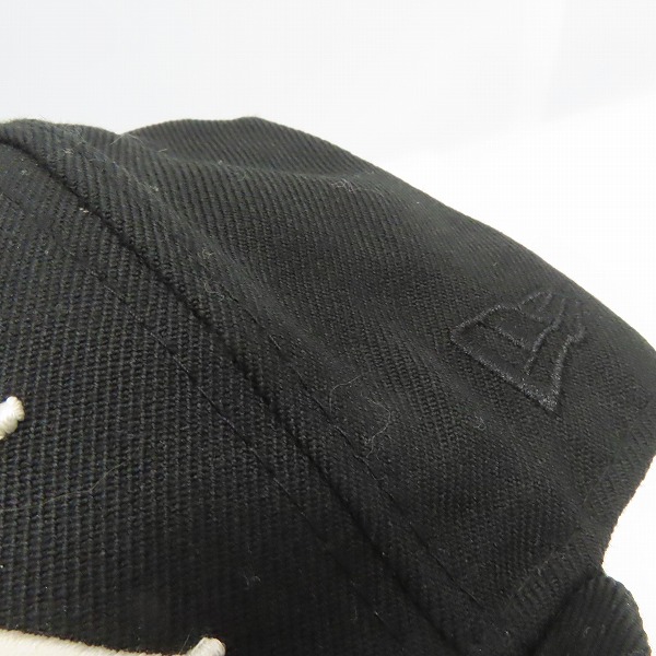 実際に弊社で買取させて頂いたNEW ERA×BLVCK SCVLE/ニューエラ×ブラックスケール 刺繍ロゴ/キャップ 7-3/8の画像 8枚目