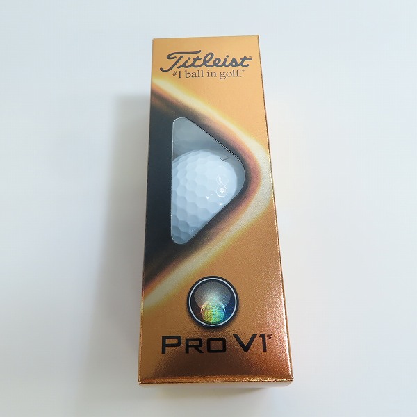 実際に弊社で買取させて頂いた(1)【未使用/オウンネーム】Titleist/タイトリスト PRO V1 ゴルフボール 1ダースの画像 1枚目