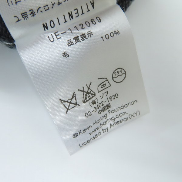 実際に弊社で買取させて頂いたuniform experiment×KEITH HARING/ユニフォームエクスペリメント×キースへリング カーディガン UE-112069/2の画像 4枚目