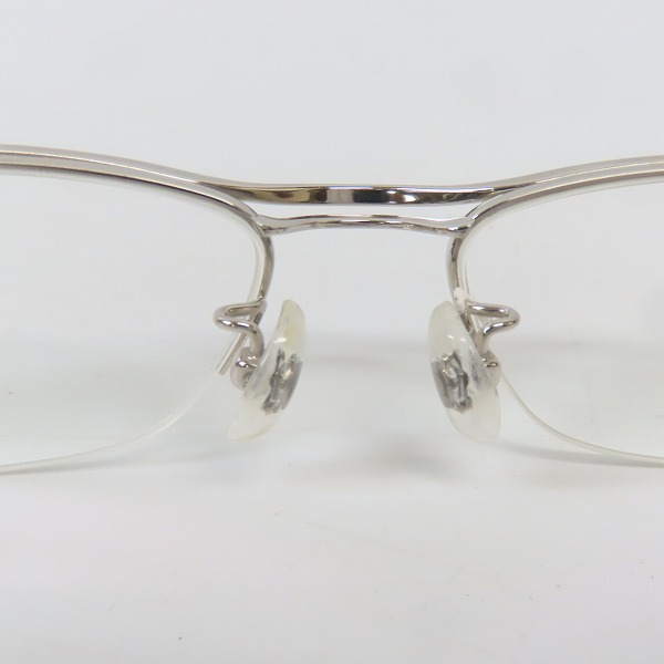 実際に弊社で買取させて頂いた9999/フォーナインズ Titanium/チタン 度入り 眼鏡 メガネフレーム S-100T 142の画像 4枚目
