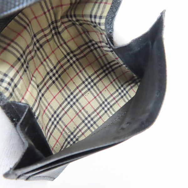 実際に弊社で買取させて頂いたBURBERRY/バーバリー 裏地 ノバチェック 二つ折り財布の画像 4枚目