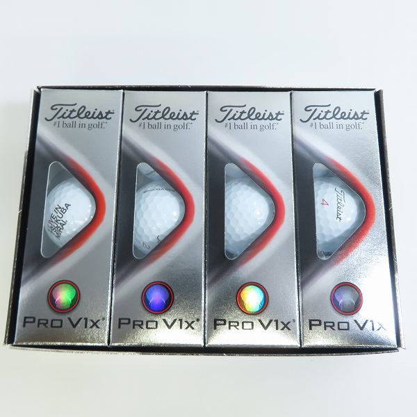 実際に弊社で買取させて頂いた(5)【未使用/オウンネーム】Titleist/タイトリスト PRO V1x ゴルフボール 1ダース