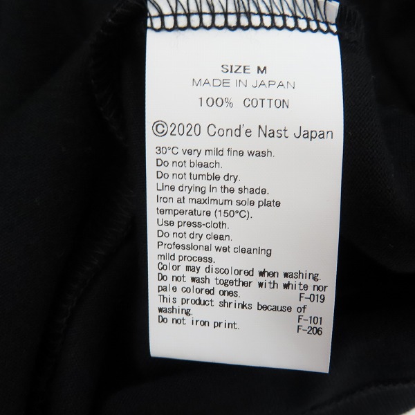 実際に弊社で買取させて頂いたFRAGMENT DESIGN×VOGUE×THE CONVENI 20周年記念Tシャツ ブラック PPM-20010-C/Mの画像 2枚目