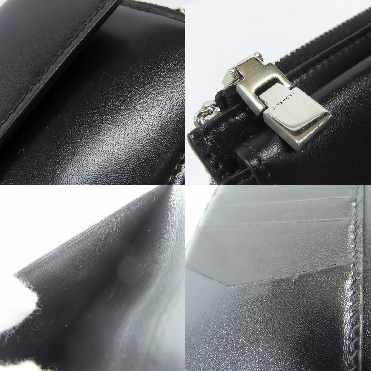 実際に弊社で買取させて頂いたGIVENCHY/ジバンシィ 4G ZIPPED CARDHOLDER/レザー カードホルダー/ミニ ウォレット/BB60JBB15S-001の画像 7枚目