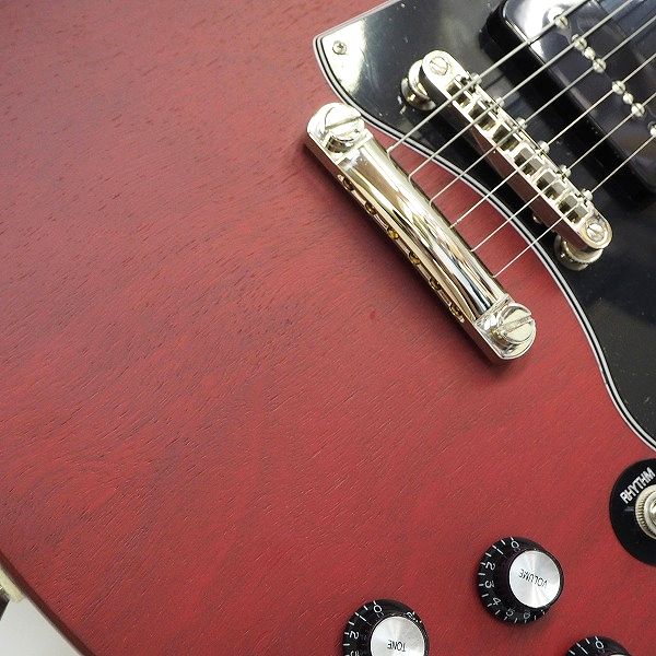 実際に弊社で買取させて頂いた★Epiphone/エピフォン SG Classic P90 Worn Cherry セットネック エレキギター 2022年製 ソフトケース付の画像 6枚目