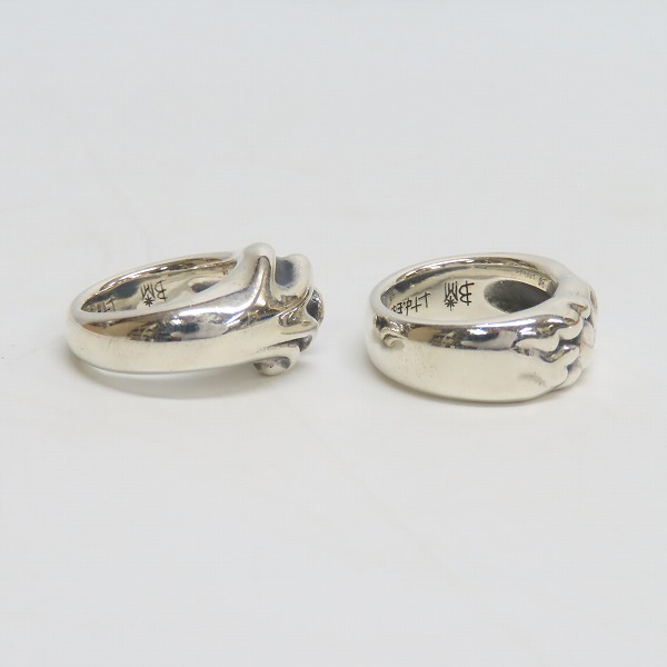 実際に弊社で買取させて頂いたBloody Mary/ブラッディマリー モチーフ リング 2点セットの画像 3枚目