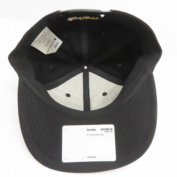 実際に弊社で買取させて頂いた(7)Carhartt/カーハート Firm Duck Flat Brim Cap ファームダック フラットブリム キャップ ブラック AH1604-M/OSFAの画像 5枚目
