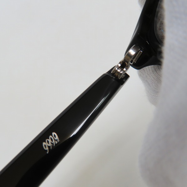 実際に弊社で買取させて頂いた999.9/フォーナインズ 度入り メガネフレーム/アイウェア NP-601 90の画像 5枚目