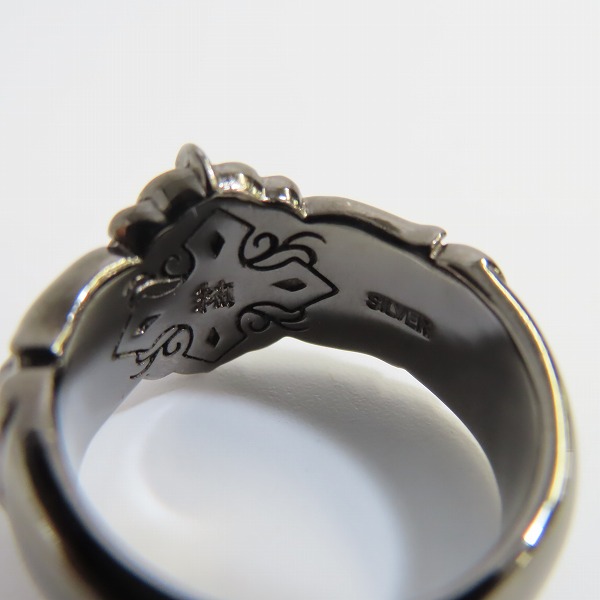 実際に弊社で買取させて頂いた【ギャラ付き】Bloody Mary/ブラッディマリー Cult/カルト リング ブラック 16号の画像 6枚目