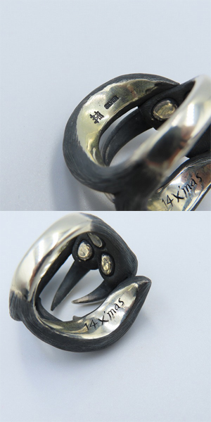 実際に弊社で買取させて頂いた【ギャラ付き】Bloody Mary/ブラッディマリー 2014 Xmas/クリスマス限定 Setah/セタ リング 15号の画像 6枚目