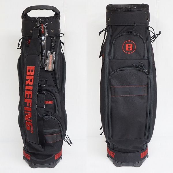 実際に弊社で買取させて頂いたBRIEFING/ブリーフィング CR-5 ゴルフ 9.5型 5分割キャディバッグ ブラックの画像 2枚目