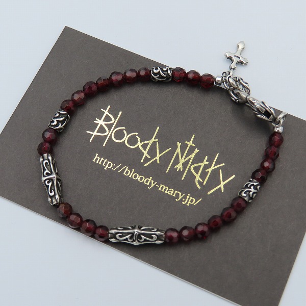 実際に弊社で買取させて頂いた【ギャラ付】Bloody Mary/ブラッディマリー Ritual/リチュアル ビーズブレスレット w/ガーネット