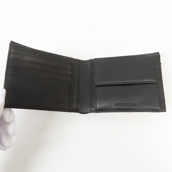 実際に弊社で買取させて頂いたEMPORIO ARMANI/エンポリオアルマーニ 二つ折り財布 イーグルロゴ/Y4R165YLA0E/の画像 2枚目