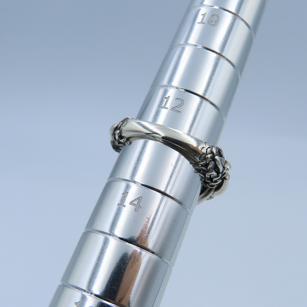 実際に弊社で買取させて頂いたBloody Mary/ブラッディマリー クロー/フラワー モチーフ リング w/2ダイヤモンド 13号の画像 9枚目