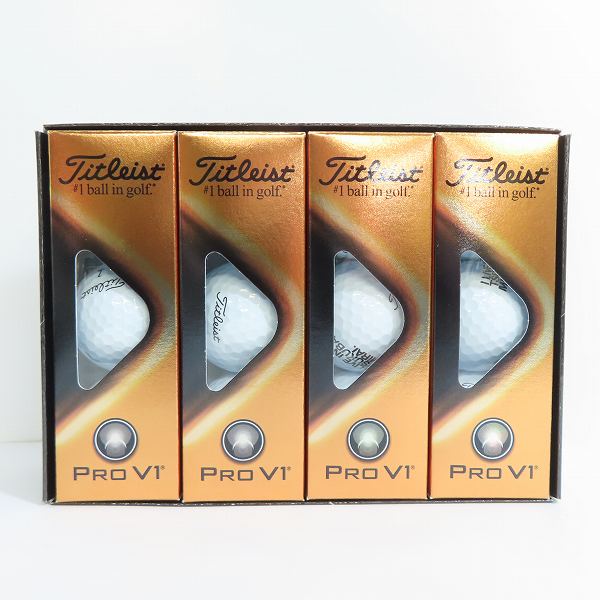 実際に弊社で買取させて頂いた(7)【未使用/オウンネーム】Titleist/タイトリスト PRO V1 ゴルフボール 1ダース