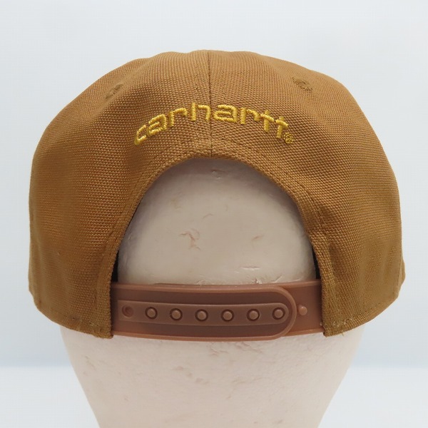 実際に弊社で買取させて頂いた(8)Carhartt/カーハート Firm Duck Flat Brim Cap ファームダック フラットブリム キャップ ブラウン AH1604-M/OSFAの画像 4枚目