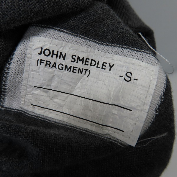 実際に弊社で買取させて頂いたFRAGMENT DESIGN ×SEQUEL×JOHN SMEDLEY ロングスリーブニット チャコール JS LH-S Ⅱ/Sの画像 5枚目