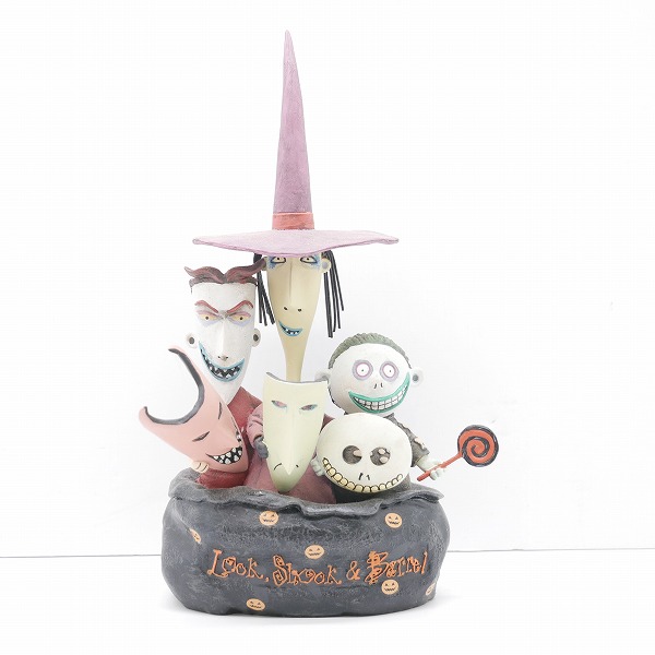 実際に弊社で買取させて頂いたNECA ナイトメア・ビフォア・クリスマス ウギー・ブギー レジン ヘッドノッカー/ロック ショック バレル スタチュー 2点セットの画像 5枚目