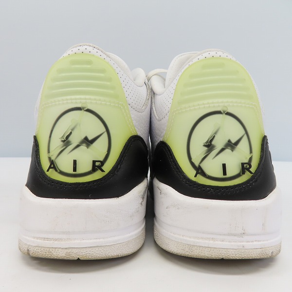 実際に弊社で買取させて頂いたFRAGMENT DESIGN×NIKE/フラグメントデザイン×ナイキ AIR JORDAN 3 エアジョーダン3 DA3595-100/25の画像 1枚目