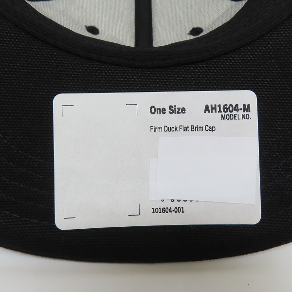 実際に弊社で買取させて頂いた(6)Carhartt/カーハート Firm Duck Flat Brim Cap ファームダック フラットブリム キャップ ブラック AH1604-M/OSFAの画像 8枚目