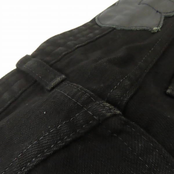 実際に弊社で買取させて頂いたn(n) BY NUMBER (N)INE/エヌエヌバイナンバーナイン ハート涙/音符 デニムパンツ S08-NNP006/SIZE2×LENGTH30の画像 8枚目