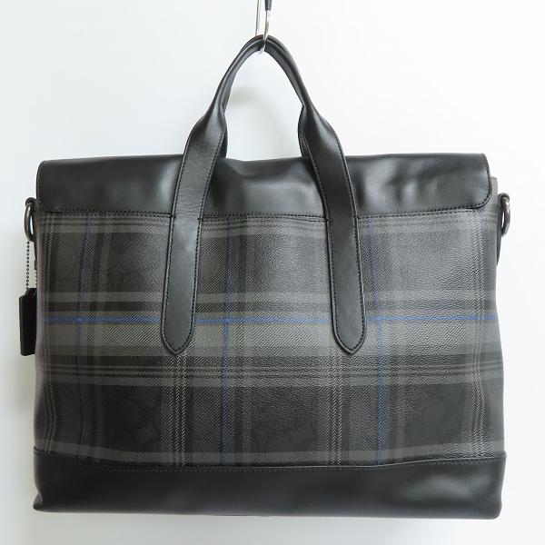 実際に弊社で買取させて頂いたCOACH/コーチ チェック柄 2way ビジネスバッグ/ショルダーバッグの画像 1枚目