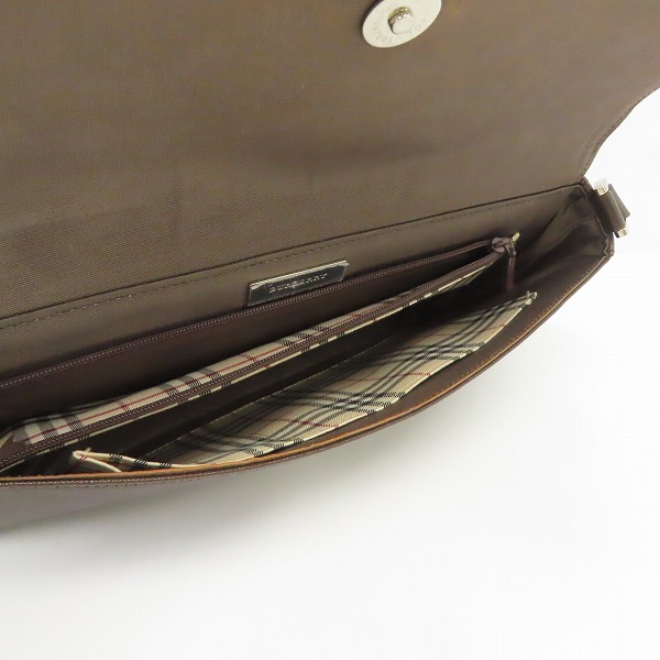 実際に弊社で買取させて頂いたBURBERRY/バーバリー レザー ハンドバッグ 裏地ノバチェック の画像 3枚目